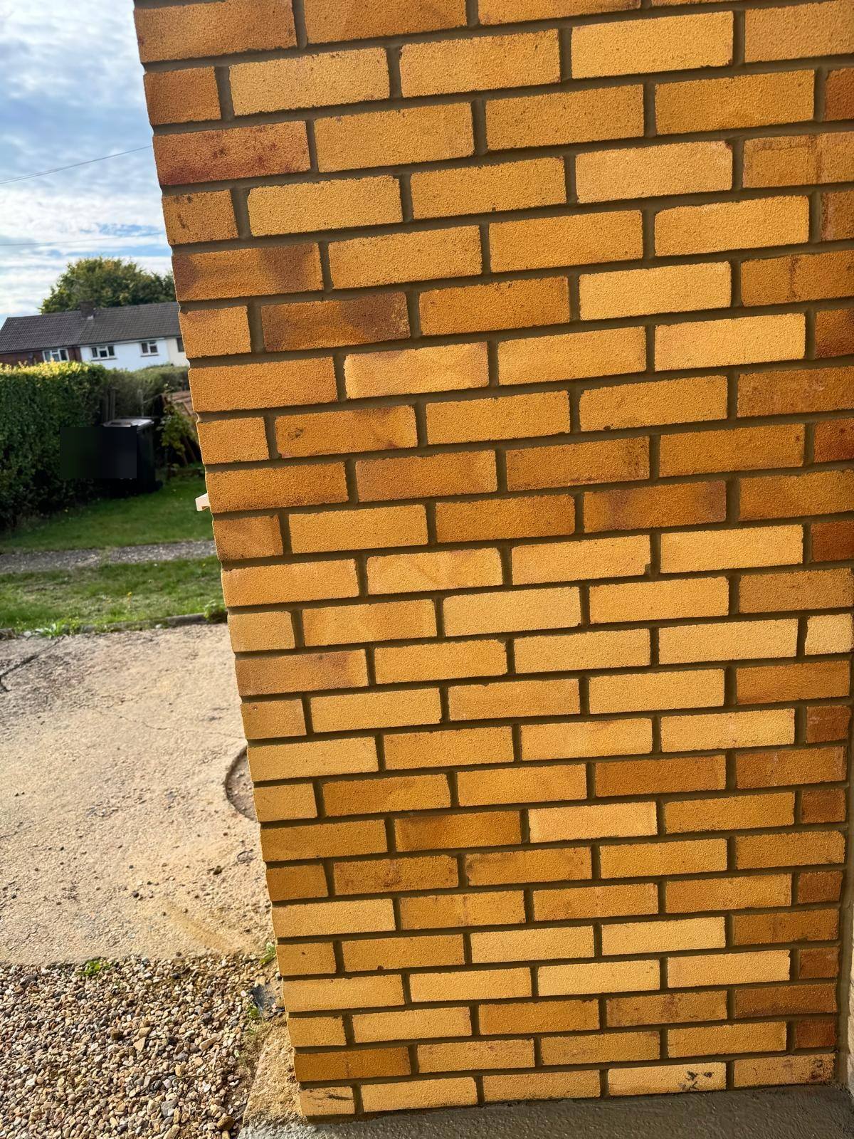 New facing brickwork built off new footings